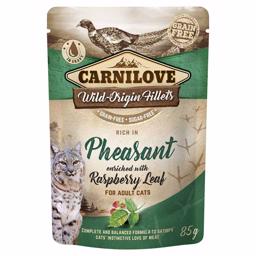 Carnilove våtfoder för katter Vilda filéer med fasan- och hallonblad 85g